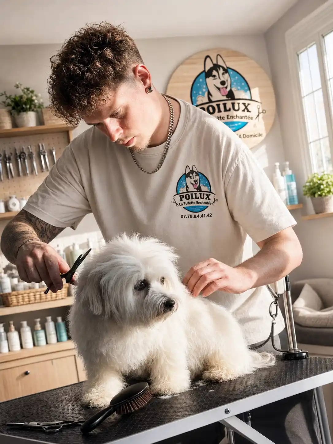 Julien Blumensthil, toiletteur canin à domicile à Nancy