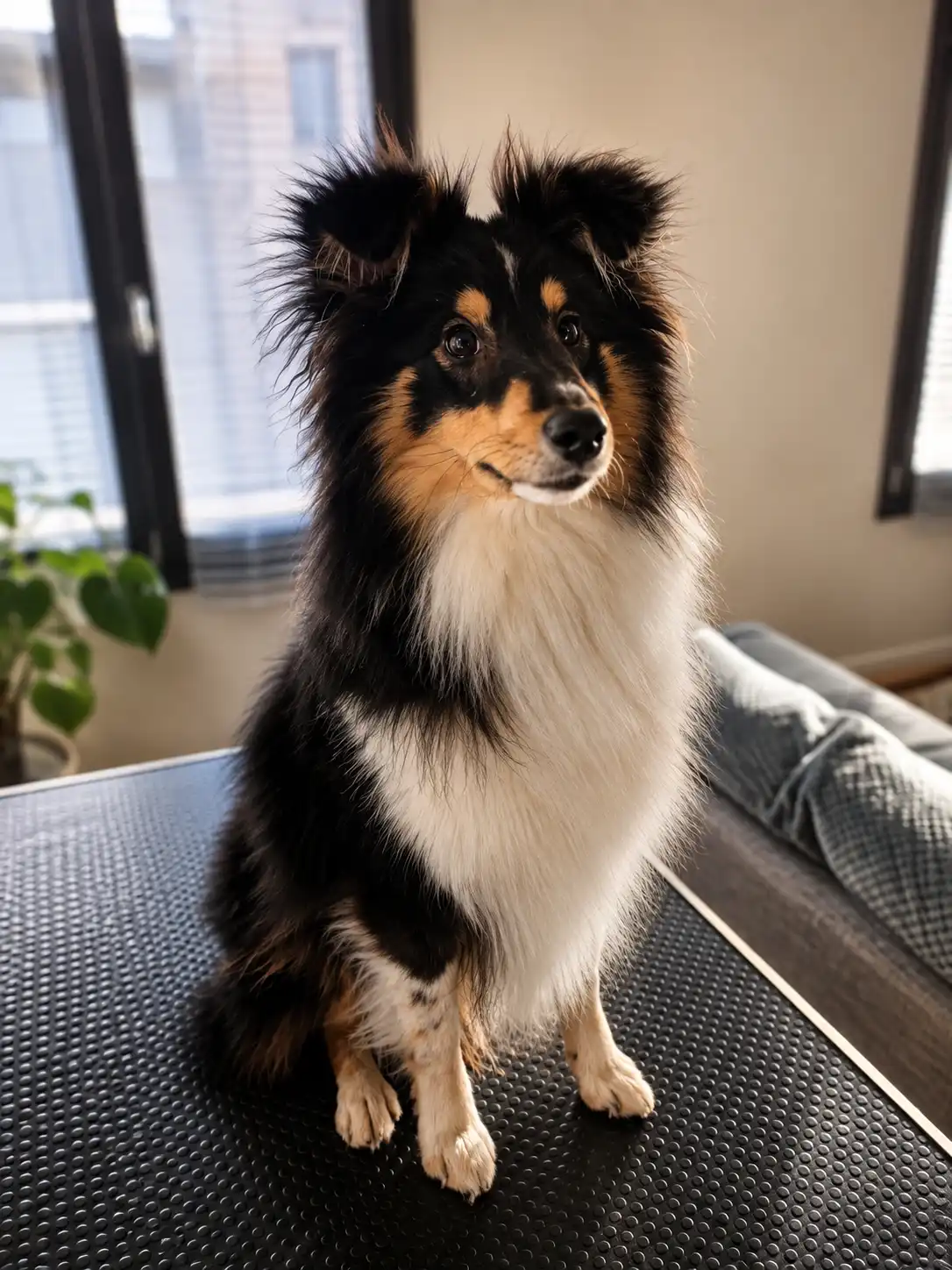 Chien soigné après un toilettage à domicile à Nancy